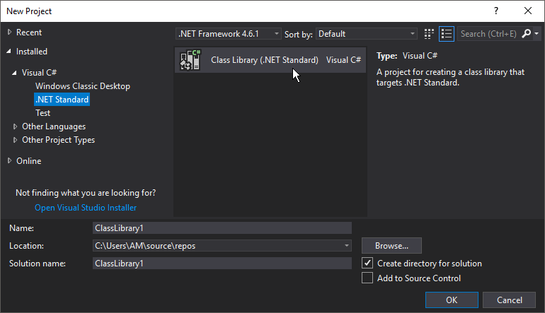 Visual Studio Template Chooser